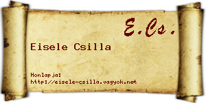 Eisele Csilla névjegykártya