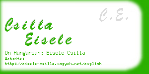 csilla eisele business card